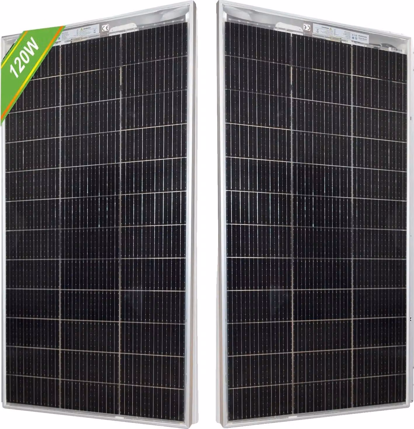 Pannello solare, potenza massima 120W, materiale silicio monocristallino, design impermeabile, pannello da 1 pezzo 120w