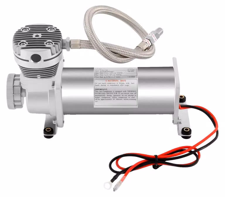 Compressore d'aria, 200 PSI, funzionamento estremamente silenzioso, colore argento