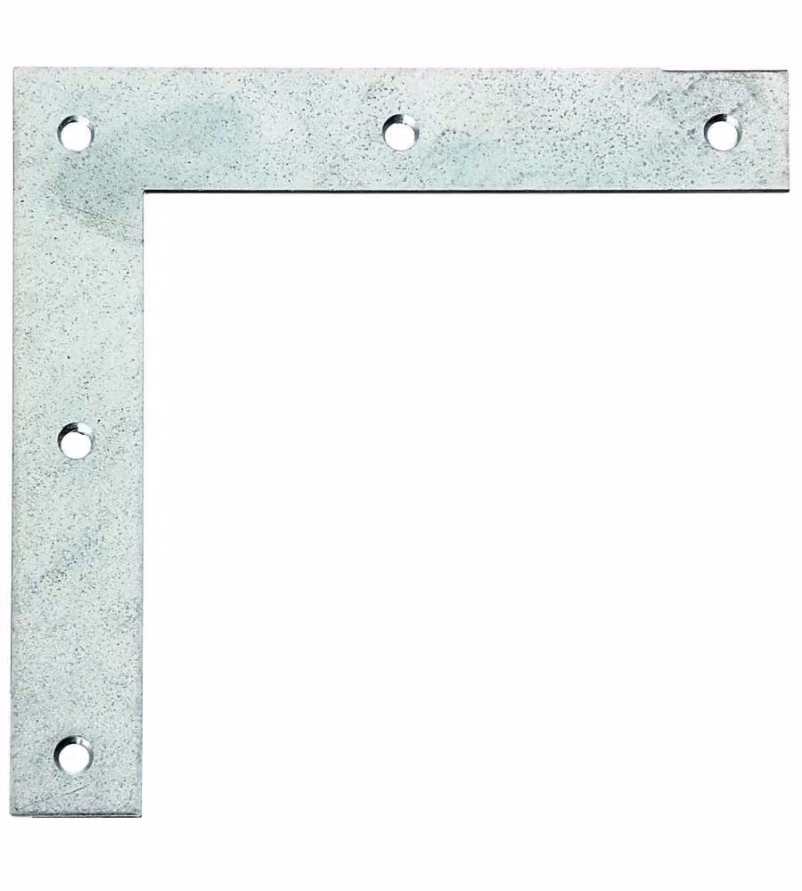 Alberts Squadretta Angolare 120x120x20 mm Acciaio Zincato Bronzo