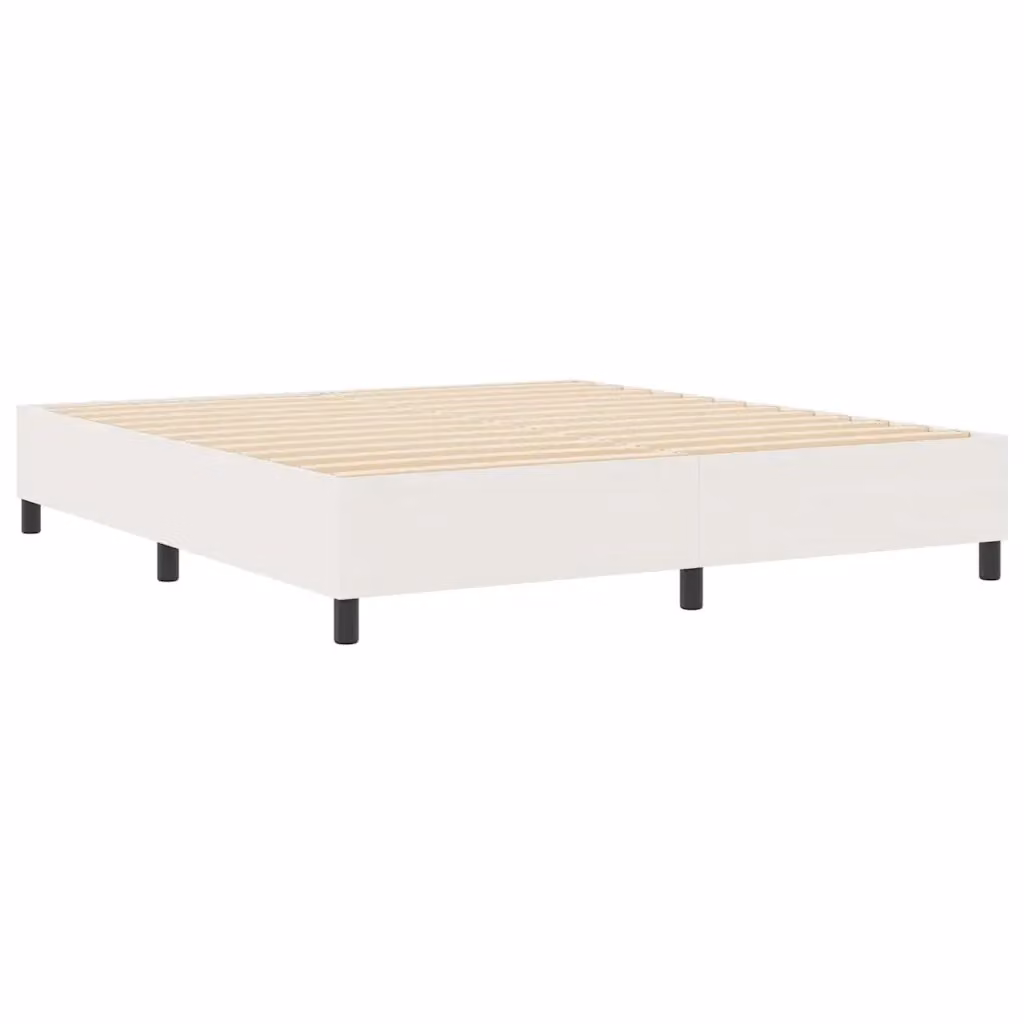 Struttura letto piattaforma moderna vidaXL in tessuto cord beige e legno L: 180 cm, P: 200 cm, H: 103 cm – 2