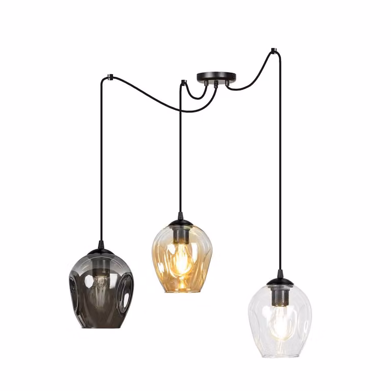 Lampadario Emibig 3xE27 60W LEVEL 3 BL/MIX 759/3