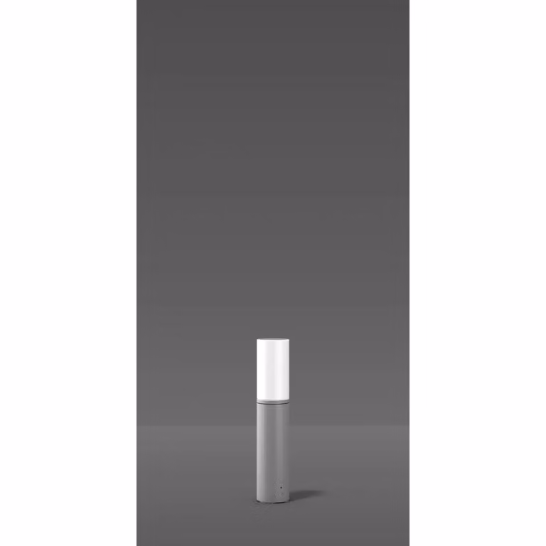 RZB Mega Tube, Lampada da terra per esterni, Argento, Alluminio, IP65, Strada, I