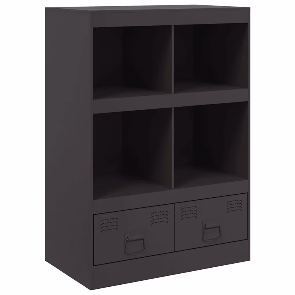 Credenza Buffet Design Mania Nera in Metallo per Cucina e Sala da Pranzo L: 67 cm, P: 39 cm, H: 95 cm – 2