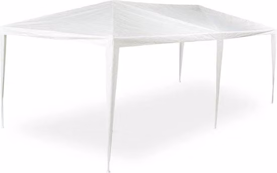 Tenda da festa 25x3x6m PE e acciaio impermeabile e resistente alle fessurazioni bianca - Incluso sistema di chiusura