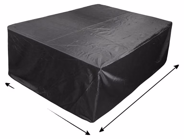 Copertura per mobili da giardino, impermeabile, realizzata in resistente tessuto Oxford, colore nero