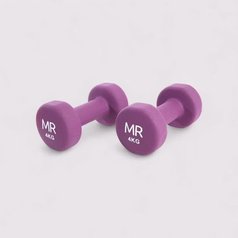 Manubri e pesetti 4 kg per esercizi di allenamento muscolare