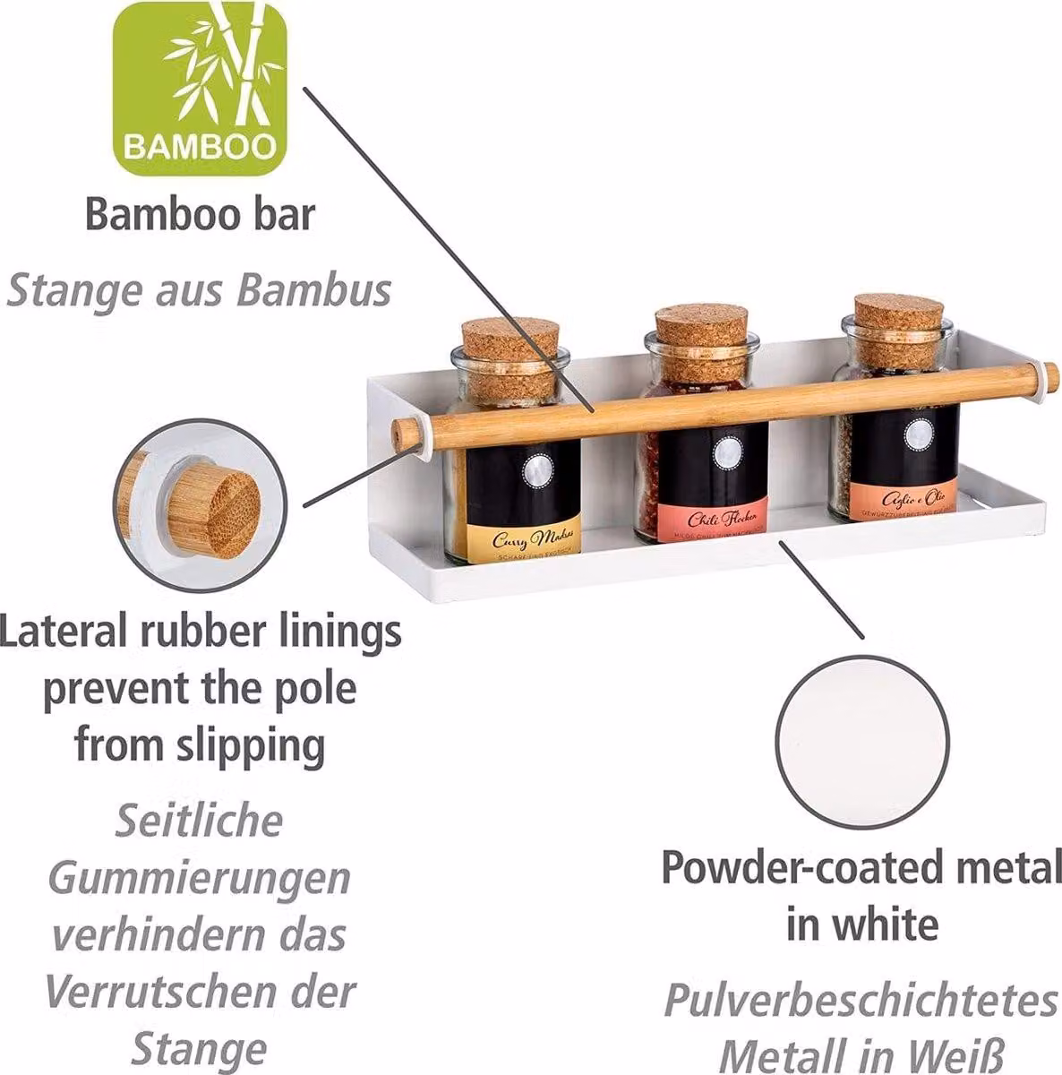 Conservazione delle erbe aromatiche - Scaffale per spezie ed erbe aromatiche - Scaffale da cucina