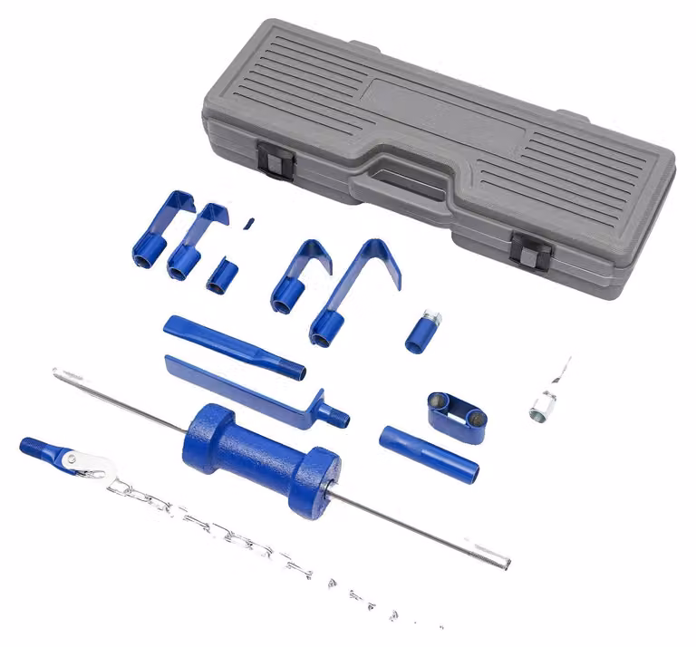 Kit di riparazione per ammaccature, costruzione robusta, include una cassetta degli attrezzi portatile, colore blu