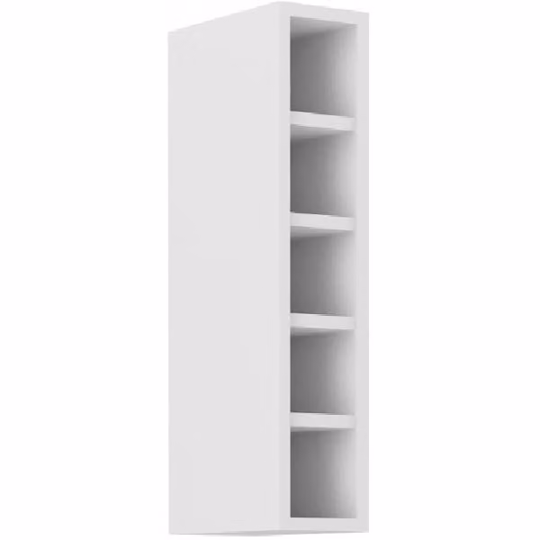 Armadietto superiore aperto SABRYA - larghezza 15 cm, bianco