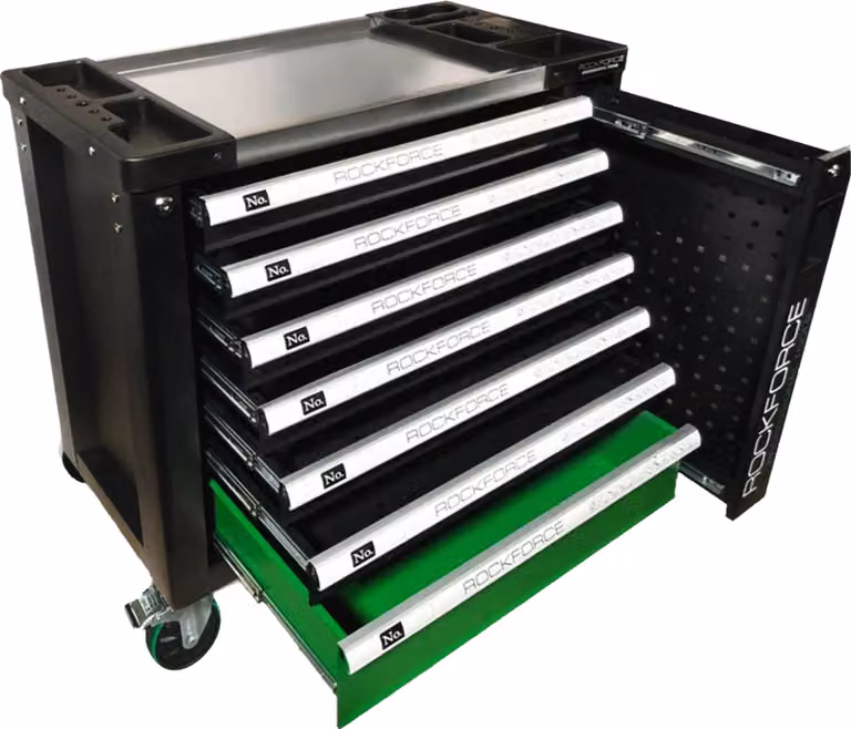ROCKFORCE armadio da officina carrello porta attrezzi 172 pezzi
