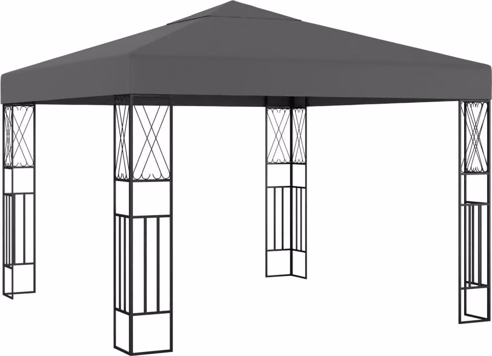 The Living Store Pavillon 3×3 m Anthrazit Stoff