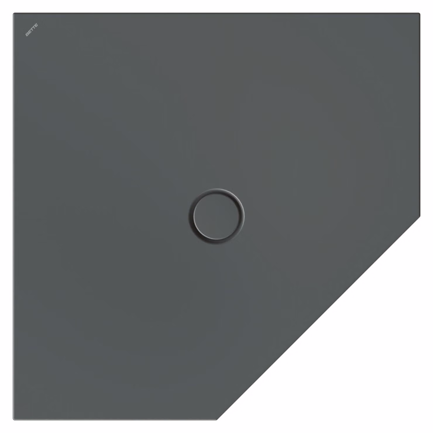 BetteFloor Caro receveurs de douche pentagonaux avec BetteGlasur Plus, 1000x1000mm, 7211-403PLUS, 7211-403PLUS