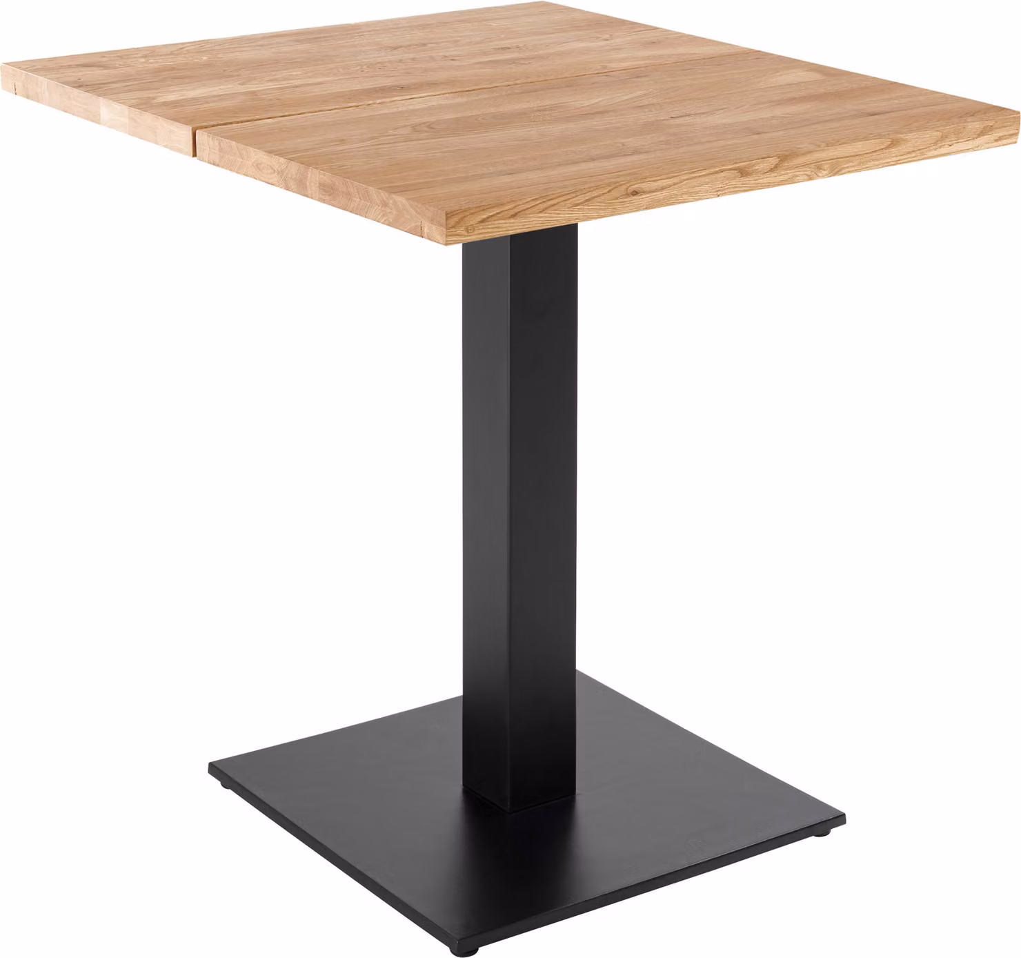 Tavolo da pranzo 70 x 70 cm con bordi dritti in rovere - Oviala Inga