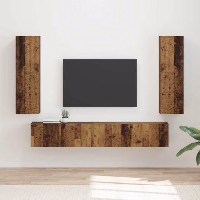 Set mobile TV 3 pz Legno vecchio 3408986