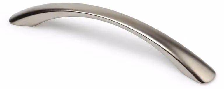 Maniglia per mobili Rei, alluminio nichelato, bisello, 128 mm - Rei