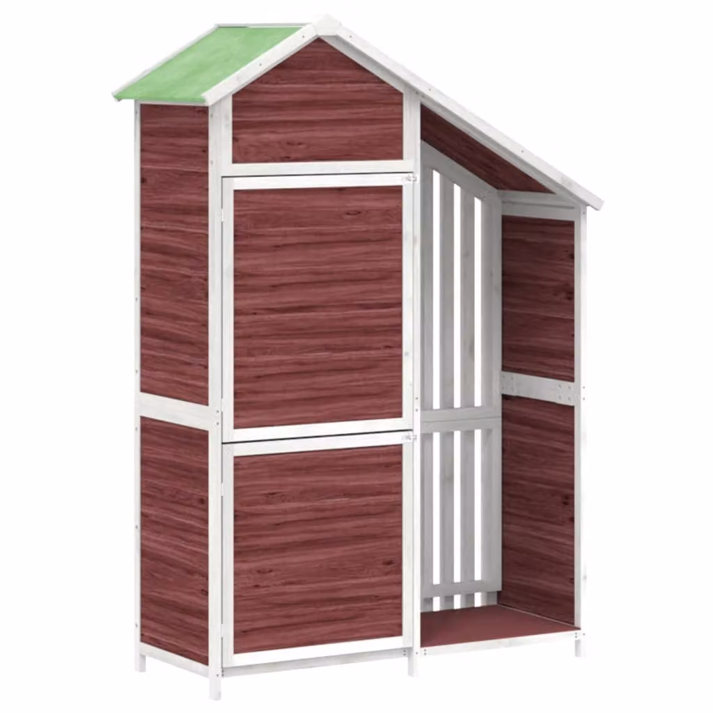 Capanno per attrezzi Mokka 120x53,5x170 cm in legno di pino massiccio