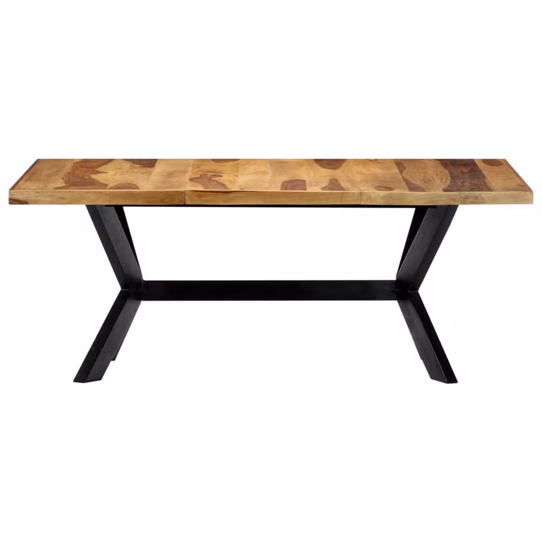 Tavolo da Pranzo 180x90x75cm in Legno Massello di Acacia