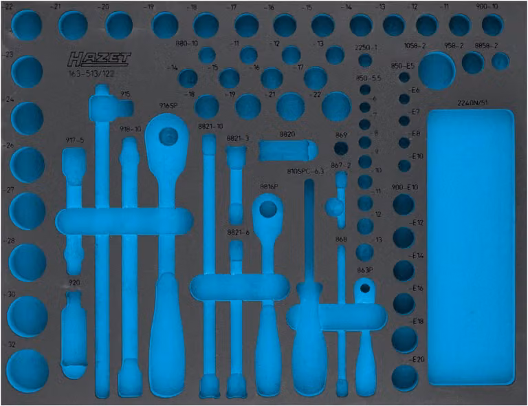 Pallone HAZET 163-513L per schiuma morbida a 2 componenti ∙ 519 mm x 392 mm