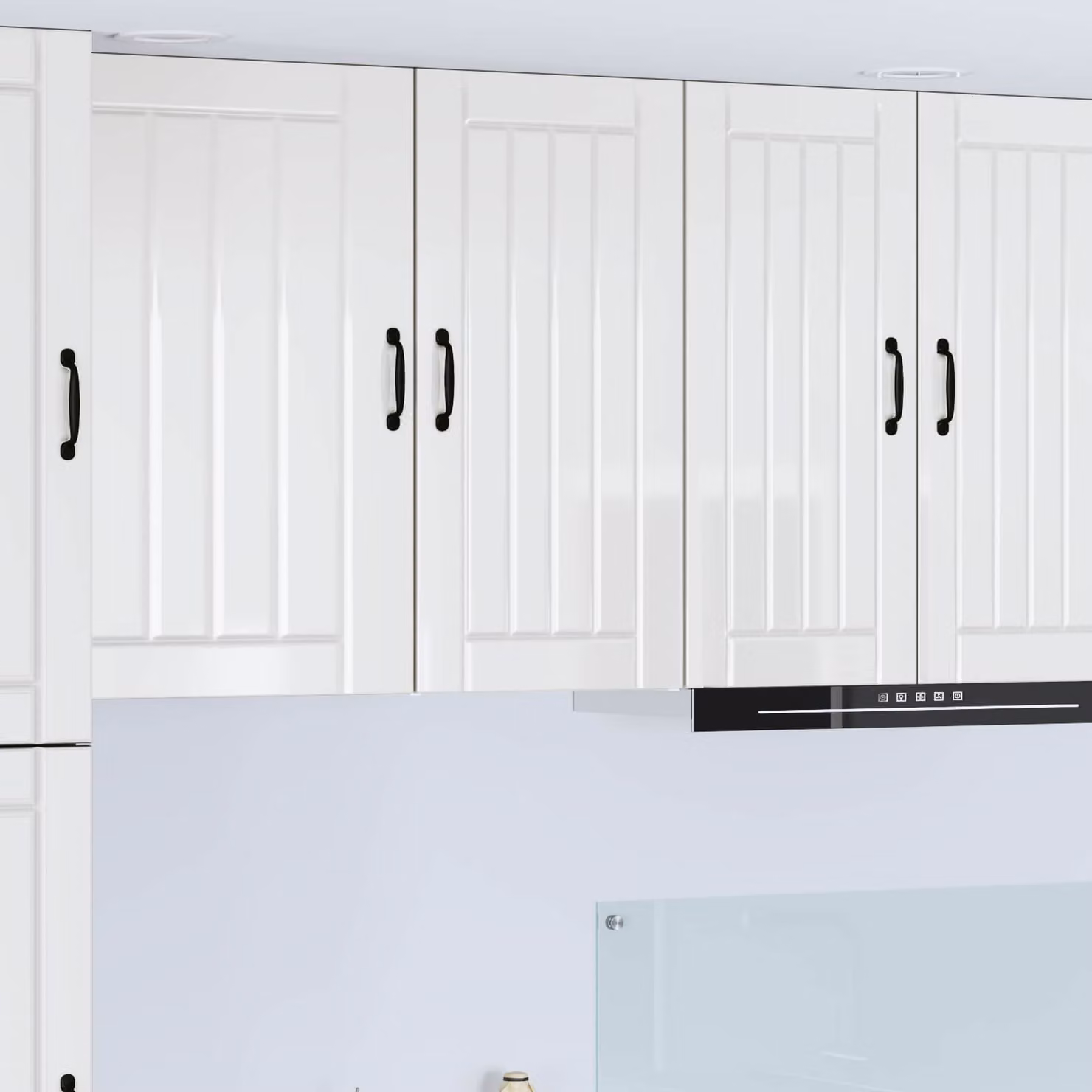Armadietto a muro da cucina vidaXL LUCCA Bianco Lucido L 40 cm x P 31 cm x H 80 cm
