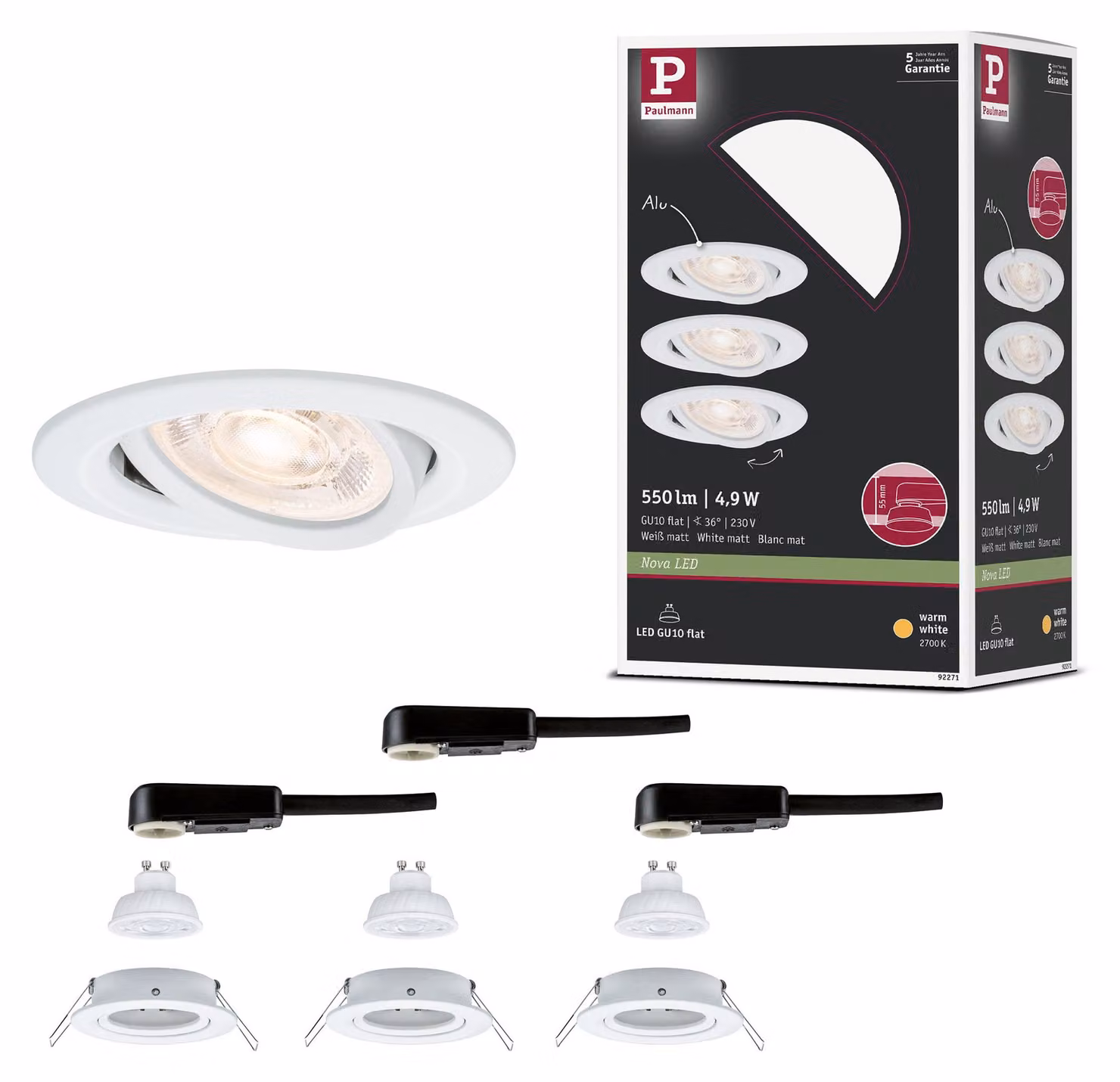 Paulmann Luce da incasso LED Nova