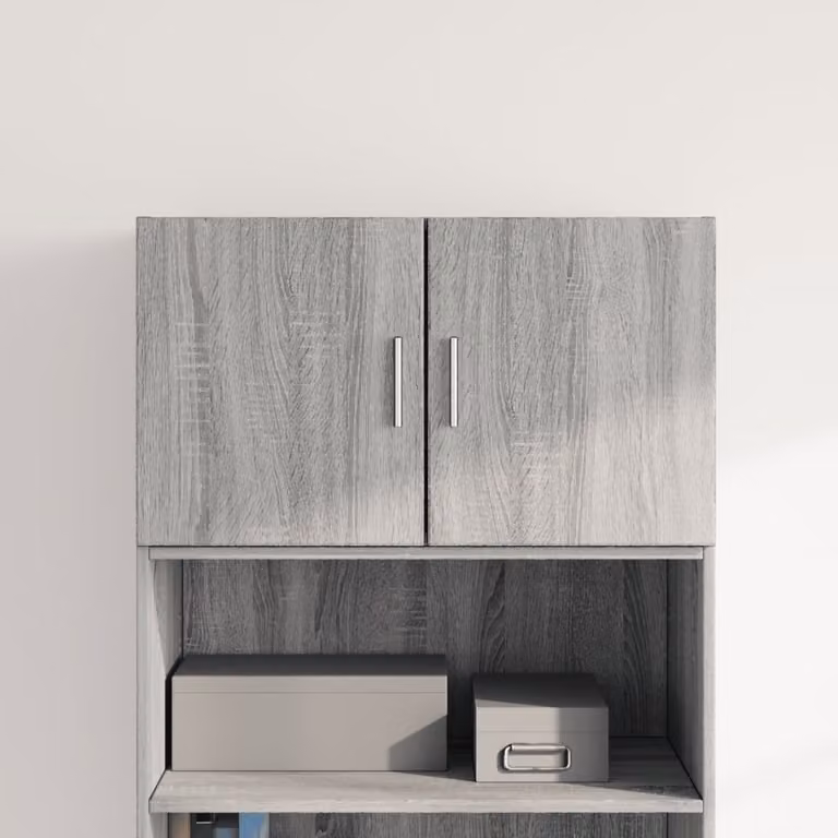 Mobile a parete vidaXL in legno multistrato e MDF, Grigio Sonoma, L 70 cm x P 42,5 cm x H 40 cm