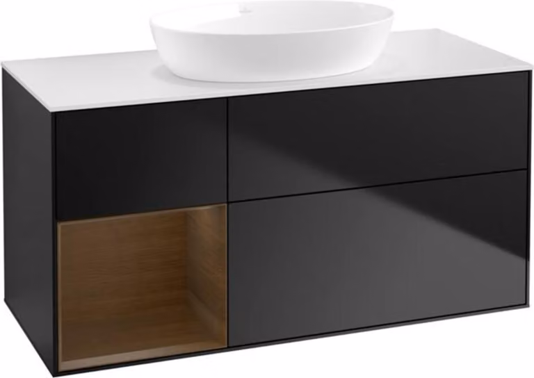 Mobile V&B Finion 120 cm, Pl wh. m, Reg wal ven, bla m Lac