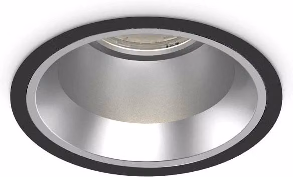 Faretto da incasso rotondo IDEAL LUX in alluminio nero con LED da 28W, luce calda 3000K