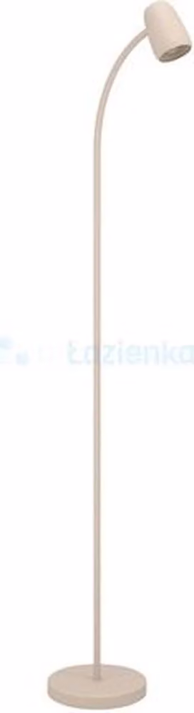 Lampada da terra EGLO Carlo, lampada da soggiorno con braccio flessibile, lampada da terra orientabile in metallo color sabbia, lampada da lettura con attacco E14, H 170 cm