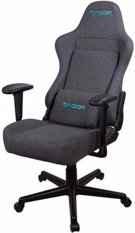 Sedia gaming Nacon PCCH 380 grigio scuro in tessuto con poggiatesta e braccioli – 1