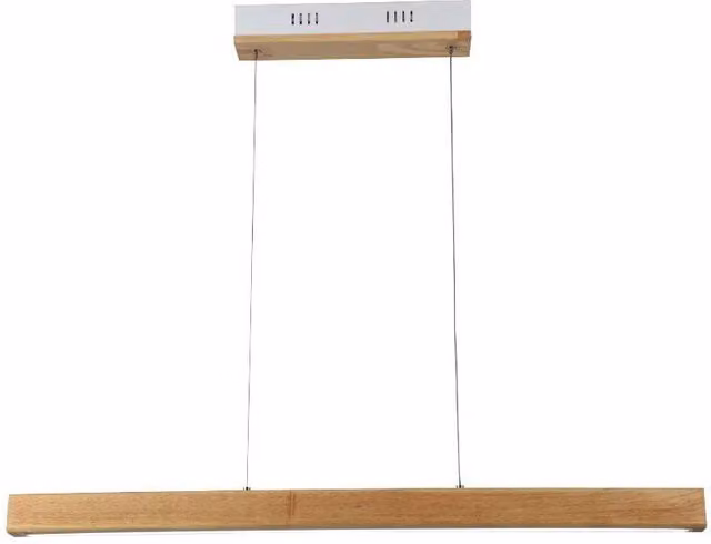Lampada sospesa LED V-TAC VT-7582 in legno e bianco, luce 4000K, L: 80 cm