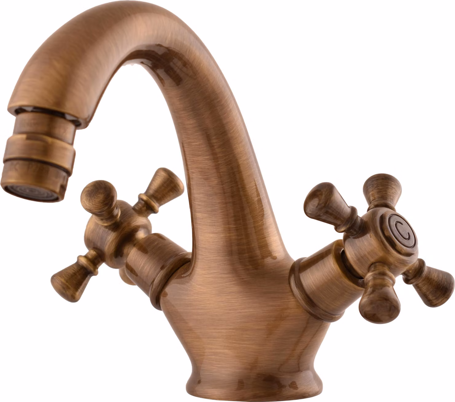 Miscelatore per bidet con uscita click-clack MORAVA OLD BRASS, Colore: old brass, Dimensioni: 1/2'' (MK343.5SM)