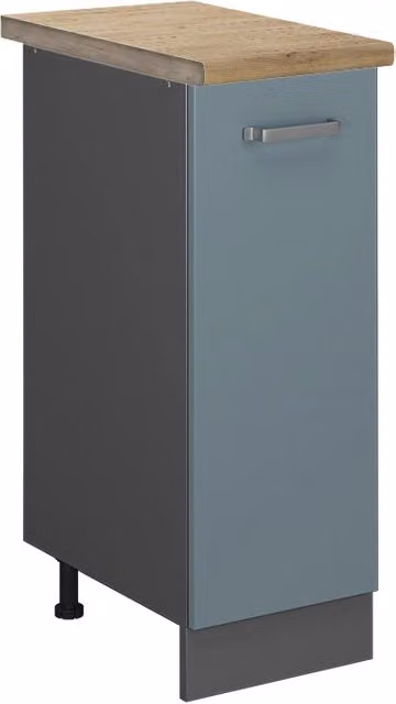 Armadio cucina dispensa alto R-Line Grigio-blu/Antracite 30 cm, PL Rovere Vicco