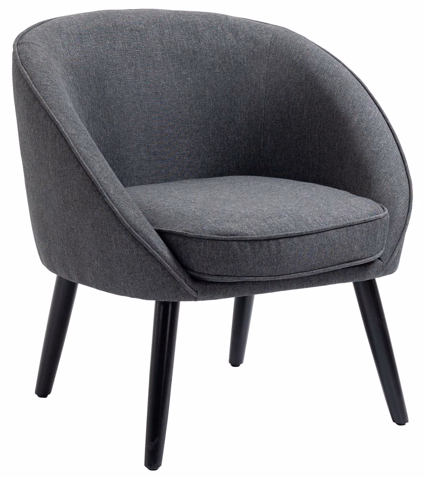 HOMCOM HOMCOM Sedia da pranzo - Imbottita - Grigio - 71 x 65 x 75 cm