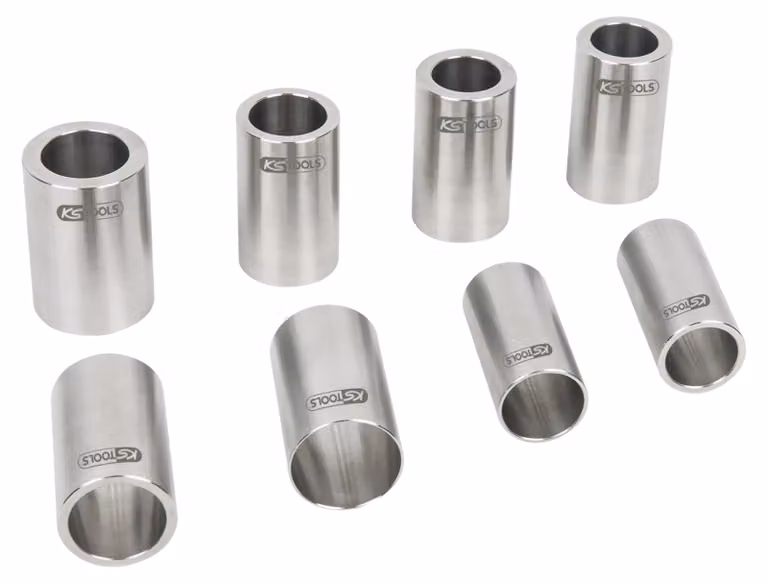 KS TOOLS Set di bussole di montaggio per freni con cuscinetto ruota integrato 8 pezzi - 700.2320