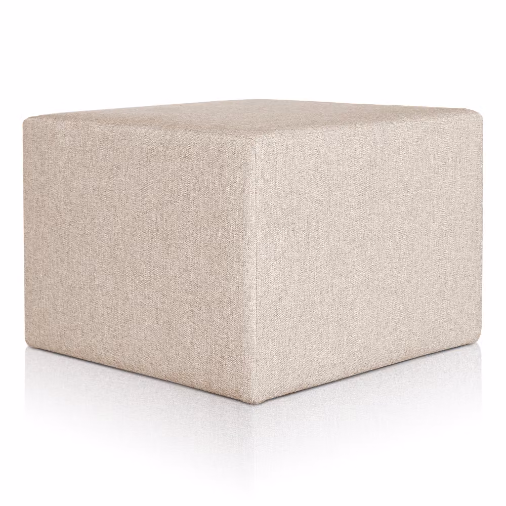 Pouf Rubino 63 x 63 cm Beige