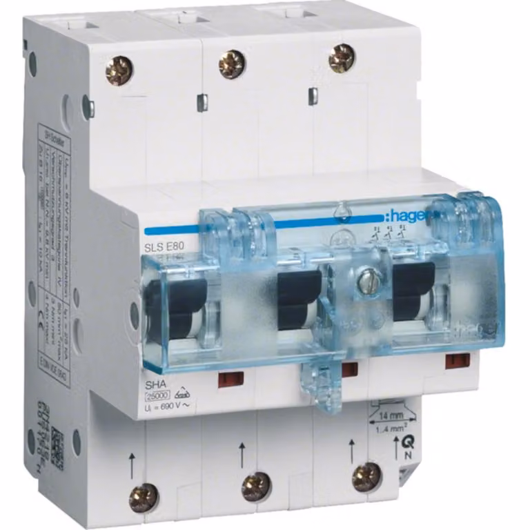Interruttore Hager SLS 3P E-80A, per HS HTN380E