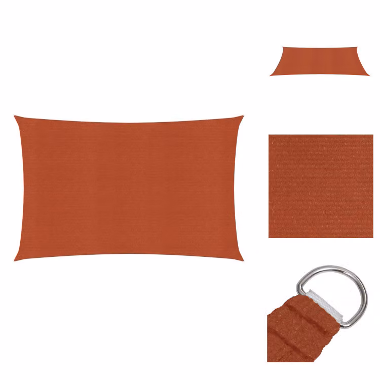 vidaXL Tenda da sole in HDPE, terracotta, 2x4 m, 160 g/m² - Tende da sole e protezioni solari