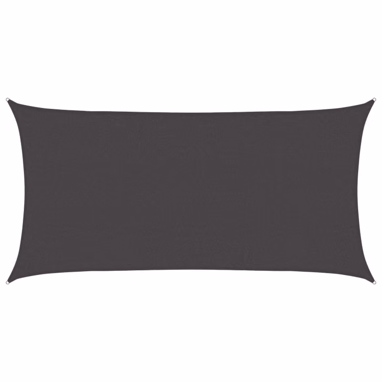 vidaXL Telo Ombra Rettangolare 2,5 x 6 m HDPE Antracite