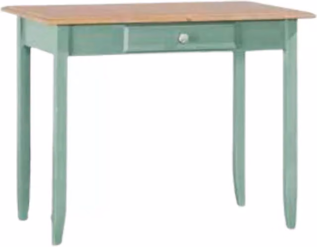 Scrivania con un cassetto in legno laccato verde Mobili 2G L: 99 cm, P: 61 cm, H: 80 cm
