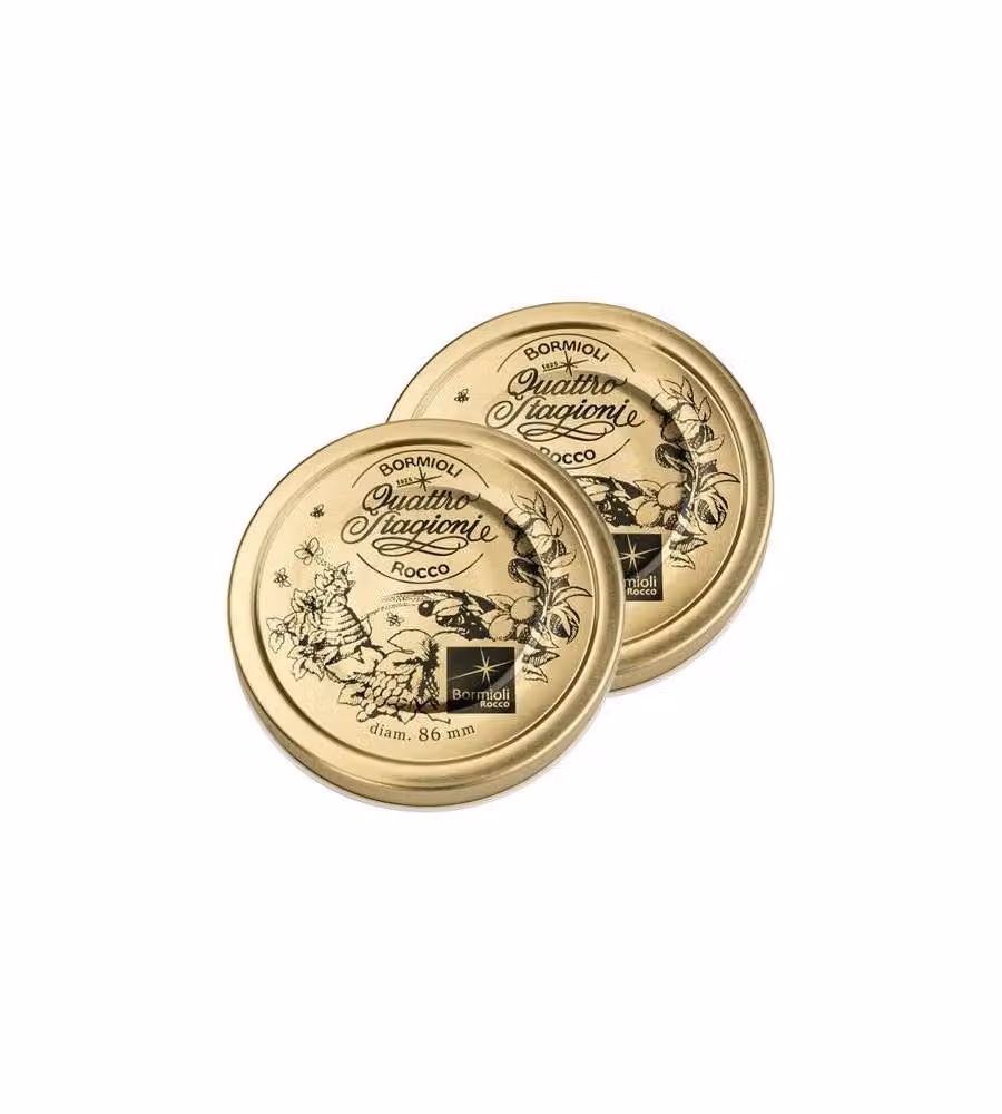 Bormioli Set 2 Tappi per Vasi Diametro 86 mm - Conservazione Sottovuoto Quattro Stagioni