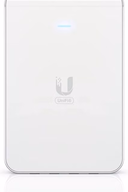 Ubiquiti UniFi 6 In-Wall Access Point WiFi 6 Dual Band Bluetooth Bianco con Ethernet/LAN e tecnologia PoE