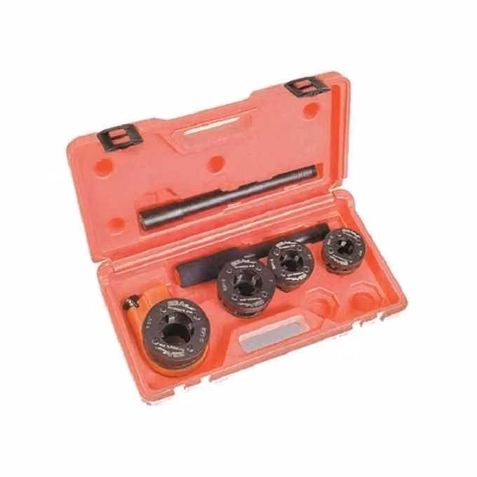 Ega Master 4181020 Set di Madreviti a Cricchetto in Acciaio con Cassetta in Plastica, Colore Nero – 2