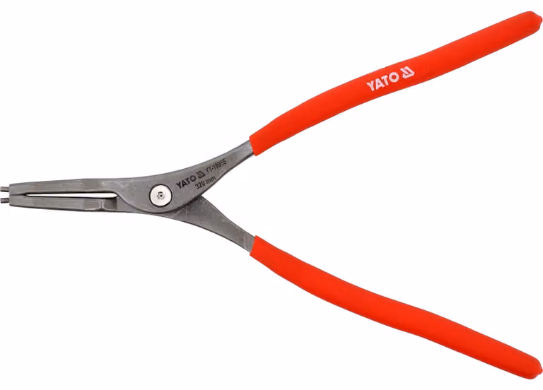 Pinza a becchi lunghi per anelli di sicurezza, 320 mm