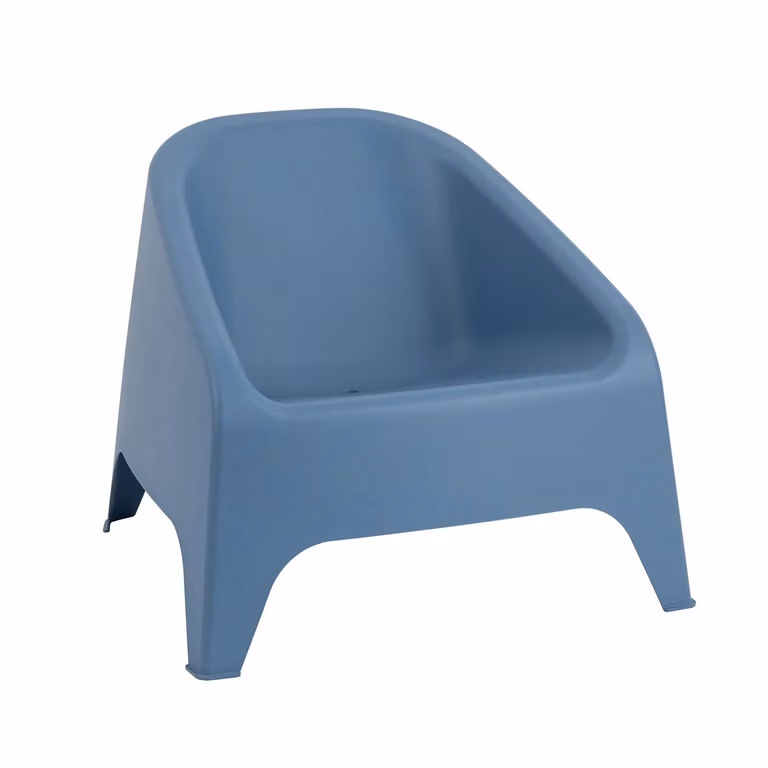 Poltrona Matera Toomax Blu in Plastica Opaca H 67 cm x L 75,5 cm x P 78,5 cm