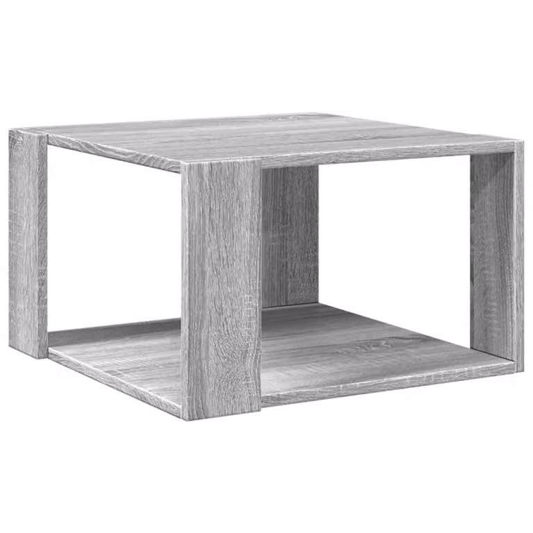 Tavolino Salotto Grigio Sonoma 51,5x51,5x30cm Legno Multistrato