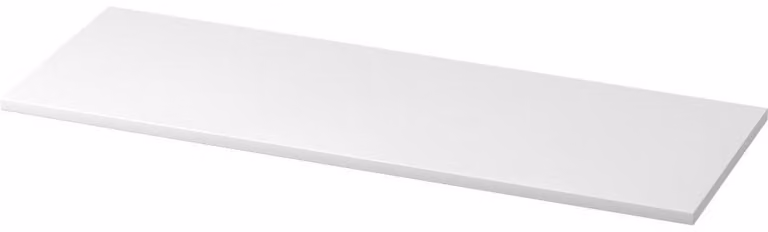 Piastra di copertura, 120,5 x 43 cm, bianca