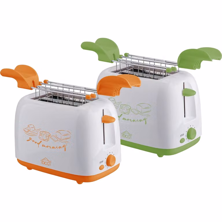 Tostapane DCG da 750 Watt con timer e spegnimento automatico, Bianco