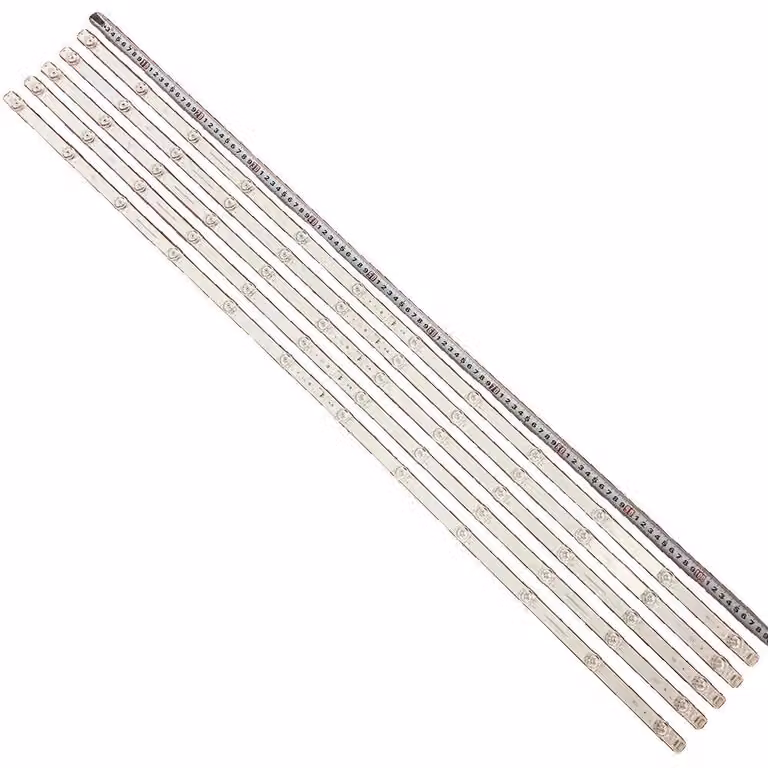 Retroilluminazione a LED, alluminio, lunghezza 110 cm, compatibile con televisori da 58 pollici, lampadine a LED, regolabile