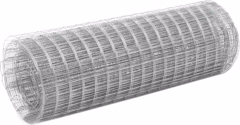 Maison Exclusive - Recinzione in Rete per Pollaio Acciaio Zincato 10x0,5 m Argento