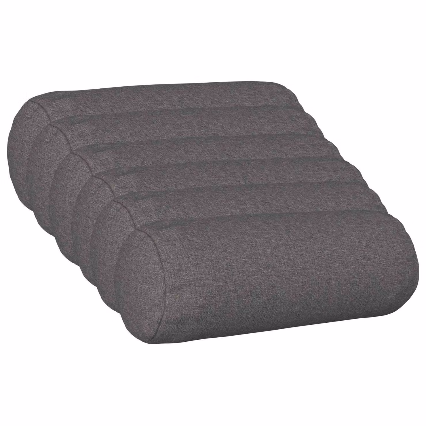 Set di 6 federe vidaXL HEERLEN grigio chiaro in tessuto poliestere, forma ovale, Ø 15 x 40 cm